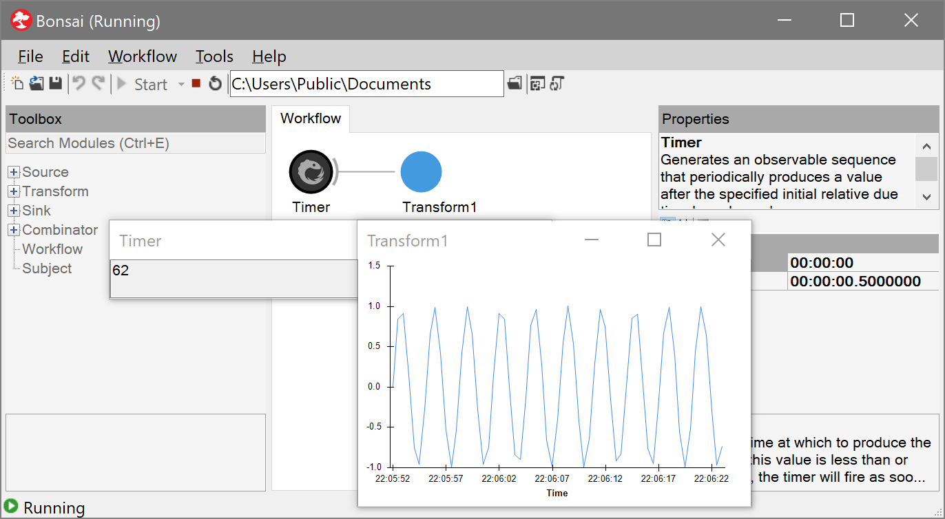 Running the sine transform