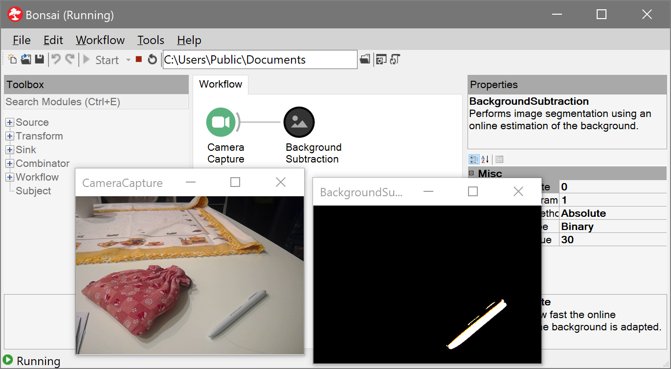 Example of image type visualizers